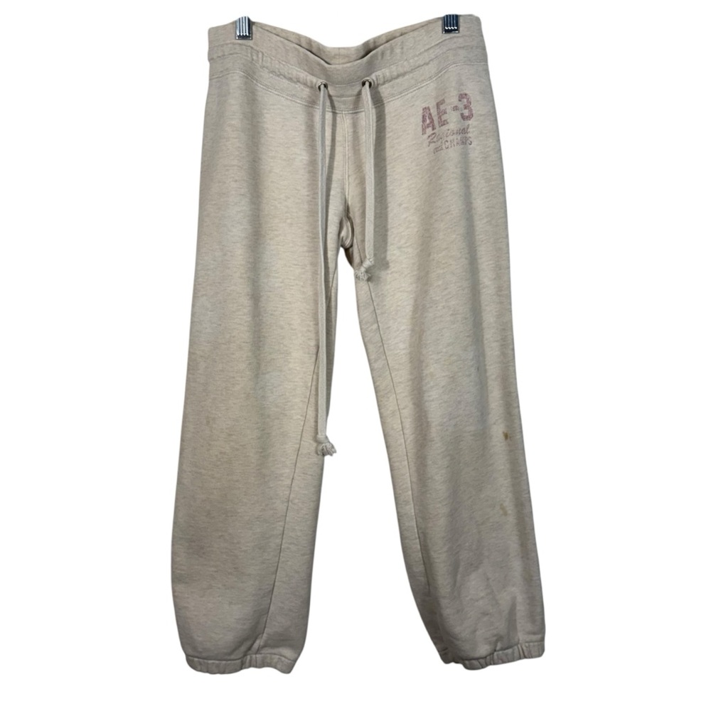 American Eagle Vintage Y2K Low Rise Track & Field Sweatpants Jogger Capris Small